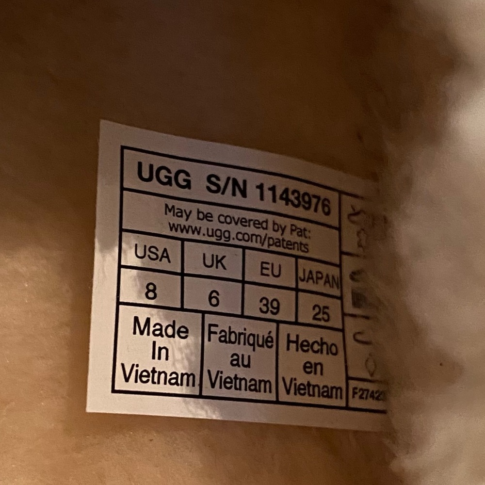 UGG Tazz UGG Braid Slippers Natural 9 New in Box - Picture 10 of 16